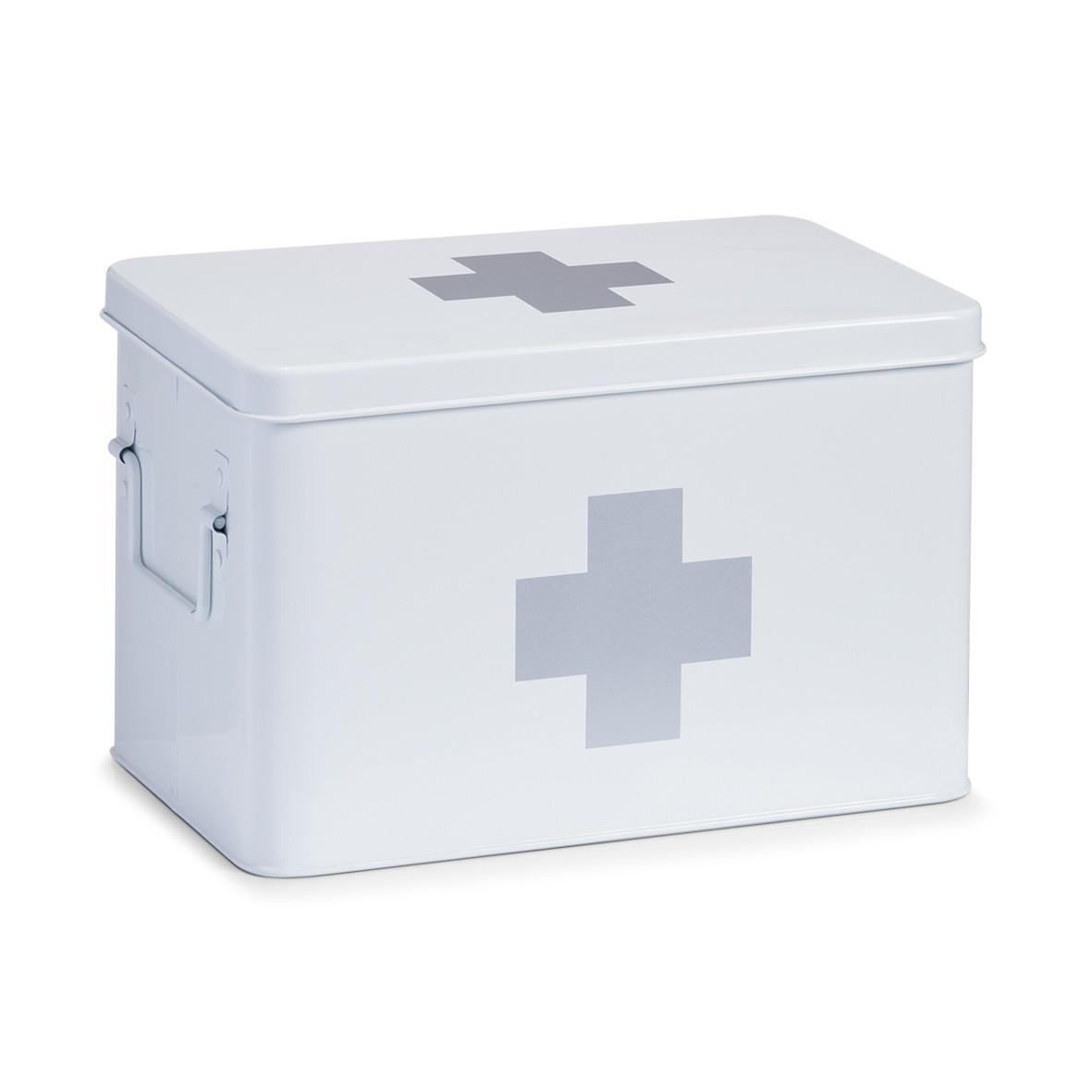 MEDIZINBOX - Weiß, Basics, Metall (32/20/21cm) - Zeller Present
