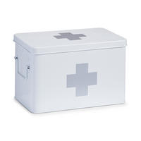 MEDIZINBOX - Weiß, Basics, Metall (32/20/21cm) - Zeller Present