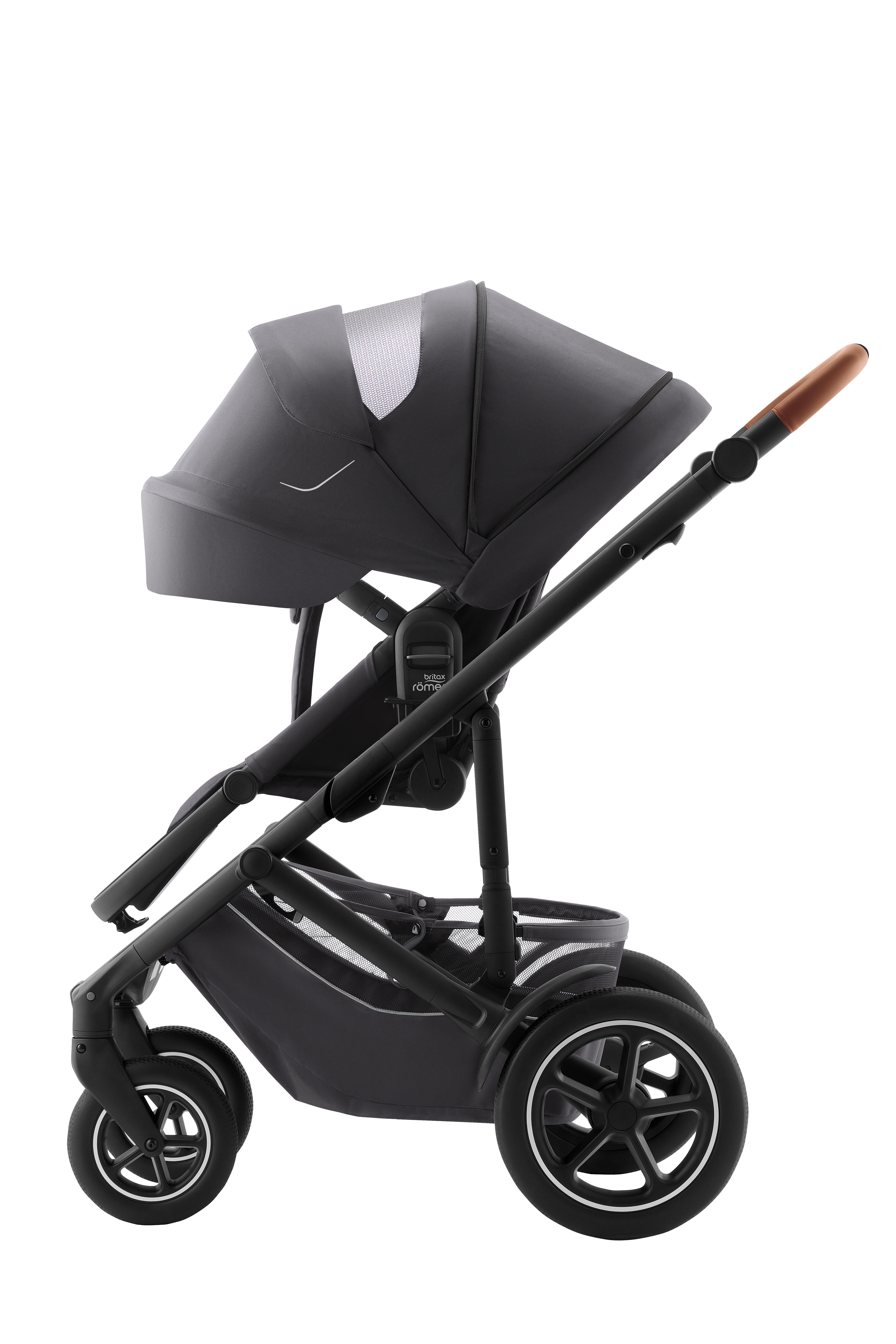 KINDERWAGEN  Smile 5Z  MIDNIGHT GREY  - Dunkelgrau/Schwarz, Basics, Textil/Metall (57/112/97,7cm) - Britax Römer