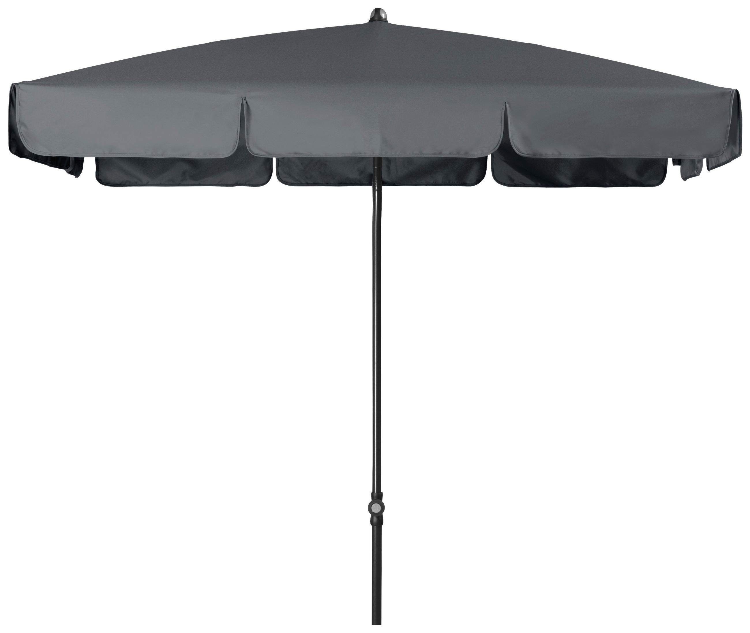 SONNENSCHIRM 185x120 cm  - Anthrazit, Basics, Textil/Metall (185/120cm) - Doppler