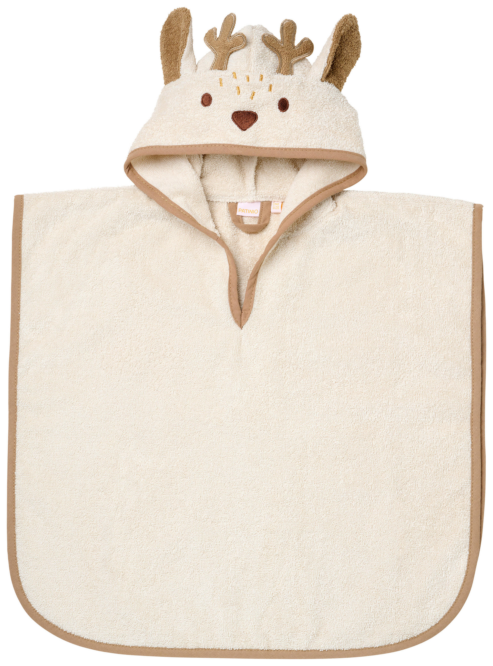 PONCHO    - Creme, Basics, Textil - Patinio