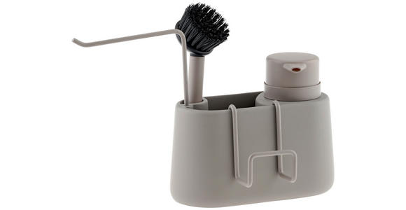 SPÜLORGANIZER - Taupe, Basics, Kunststoff/Metall (28/12,5/20cm) - Homeware