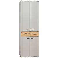 GARDEROBENSCHRANK  in 61,9/186,7/37,1 cm  - Eichefarben/Schwarz, Design, Holz/Holzwerkstoff (61,9/186,7/37,1cm) - Dieter Knoll