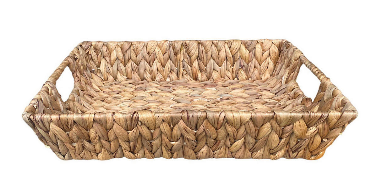 POSLUŽAVNIK ZA SERVIRANJE   40/30/8 cm     - svetlobraon, Osnovno, metal/prirodni materijali (40/30/8cm) - Landscape