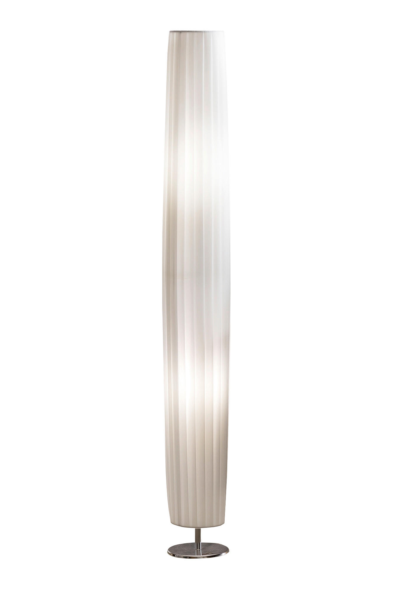 STEHLEUCHTE  14/120/14 cm   - Silberfarben/Weiß, Design, Kunststoff/Metall (14/120/14cm) - P & B