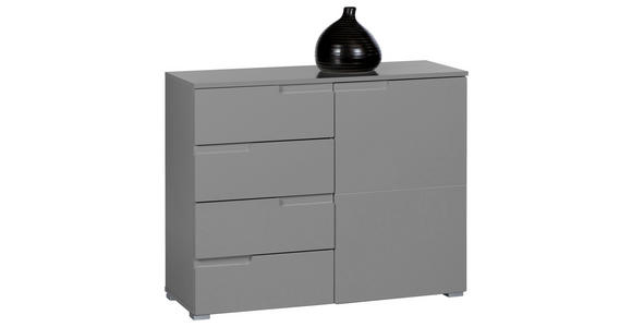 KOMMODE Spice in 100/80/40 cm - Silberfarben/Grau, Basics, Holzwerkstoff/Kunststoff (100/80/40cm) - Carryhome