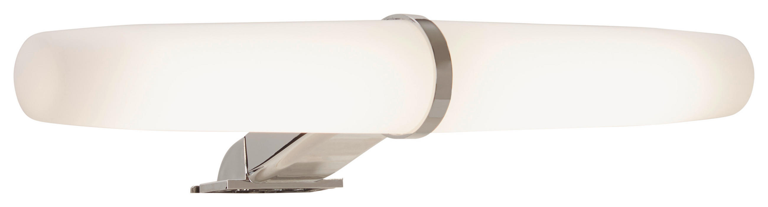 AUFBAULEUCHTE Eva 23,5/3,5/8 cm   - Chromfarben/Weiß, Basics, Kunststoff (23,5/3,5/8cm) - Stylife