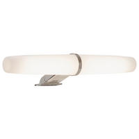 AUFBAULEUCHTE Eva 23,5/3,5/8 cm   - Chromfarben/Weiß, Basics, Kunststoff (23,5/3,5/8cm) - Stylife