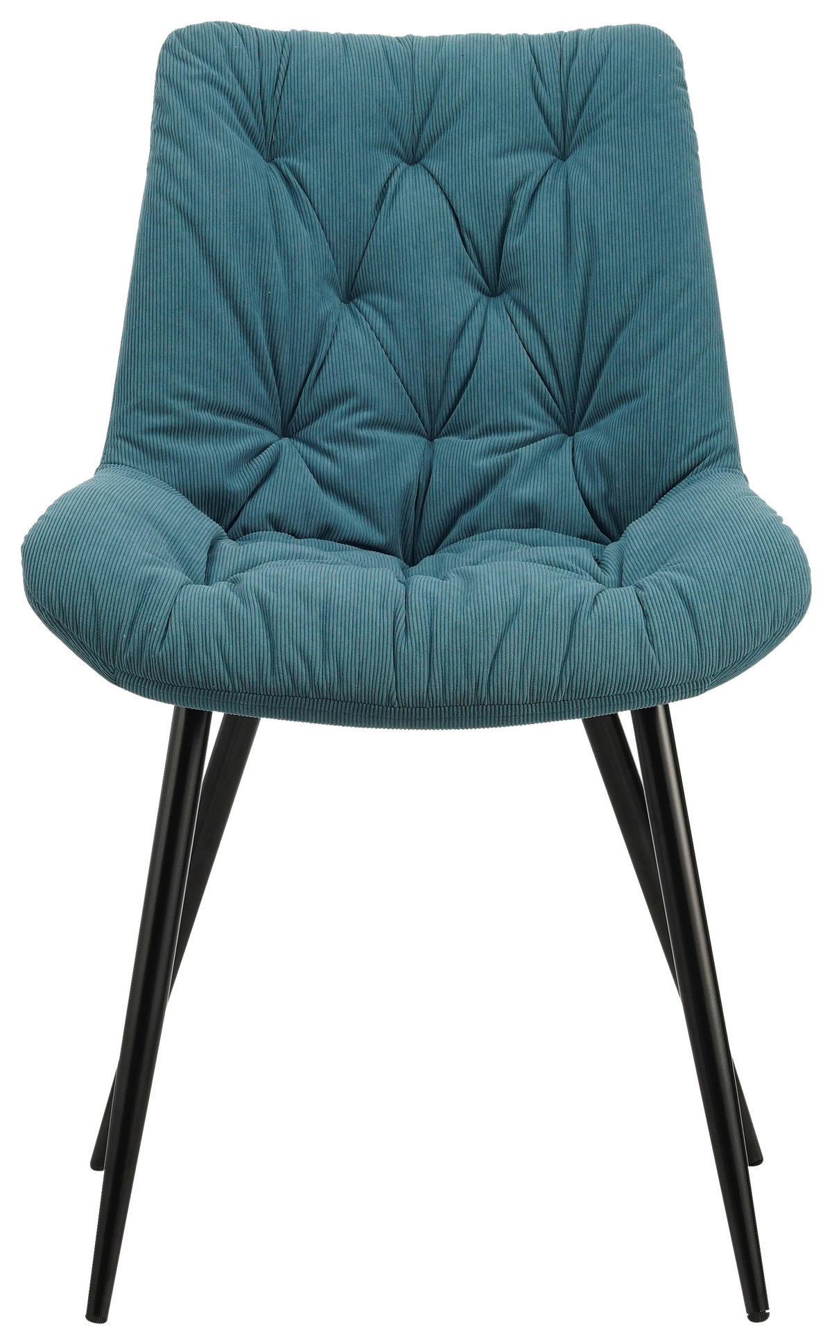 SCAUN in metal, textil negru, albastru închis  - albastru închis/negru, Design, metal/textil (54/85/63cm) - Carryhome