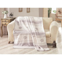 TAKARÓ  - világosszürke/fehér, Basics, textil (36/36/10cm)