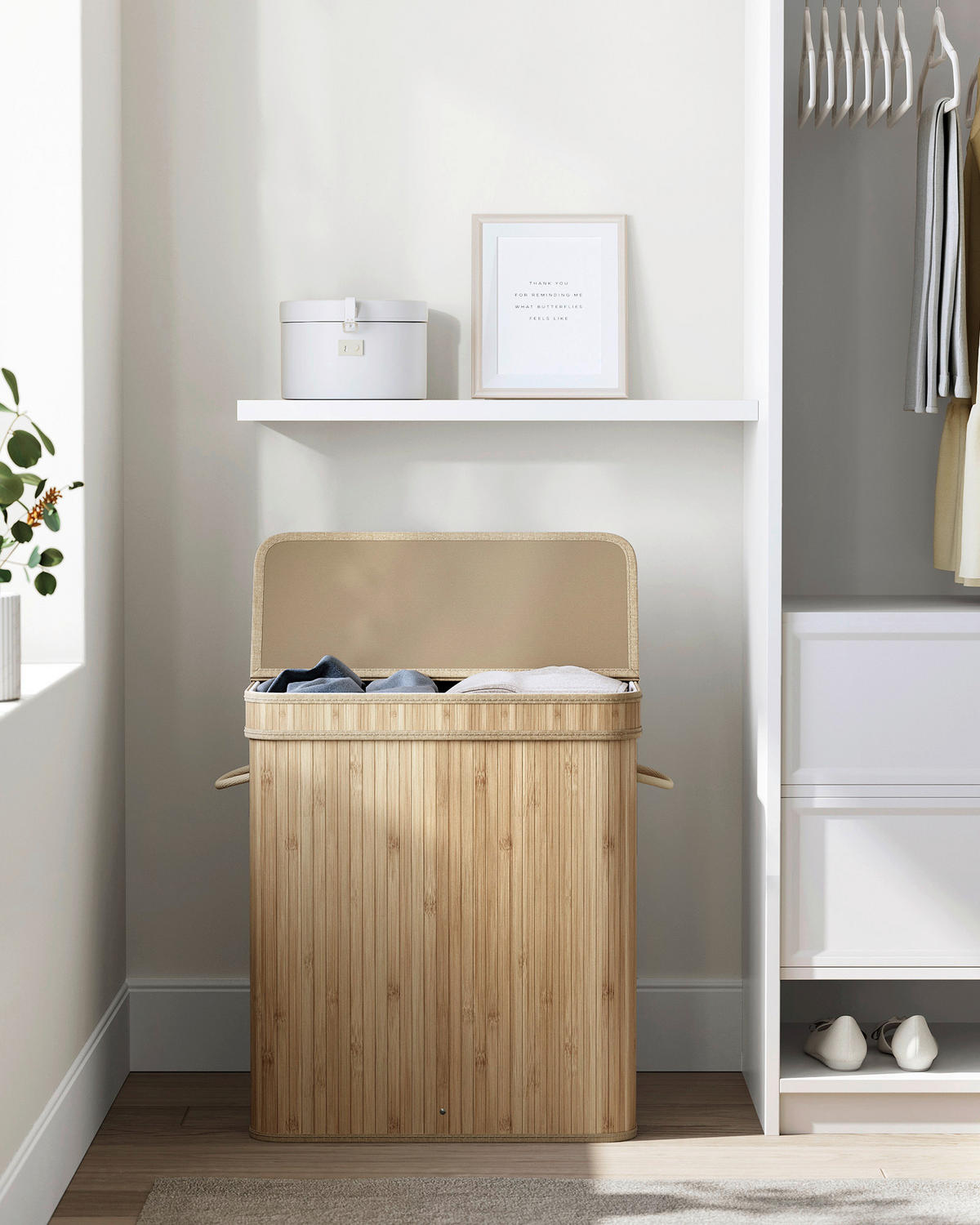 WÄSCHEKORB - Naturfarben, Basics, Naturmaterialien/Holzwerkstoff (54,5/61/34,5cm)