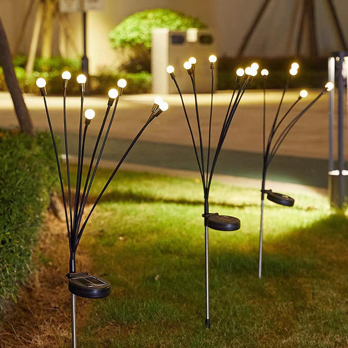 SOLCELLSLAMPA 8,5/5/74 cm   - silver/svart, Trend, metall/plast (8,5/5/74cm) - Ambia Garden