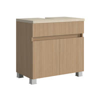 WASCHBECKENUNTERSCHRANK 60/54/35 cm  - Sandfarben/Eichefarben, KONVENTIONELL, Holzwerkstoff/Kunststoff (60/54/35cm) - Xora