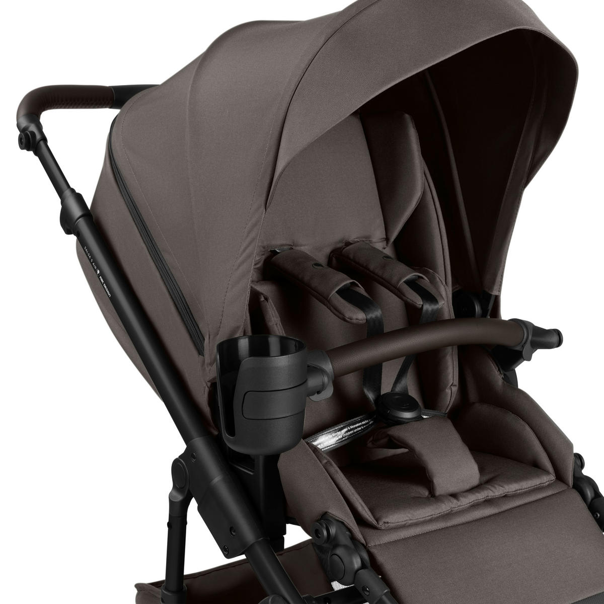 KINDERWAGENSET Salsa 5 Air Starter Set - Teddy  - Sandfarben/Schwarz, Basics, Textil/Metall (95,5/63/118cm) - ABC Design