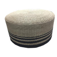 HOCKER Naturfarben, Schwarz  - Schwarz/Naturfarben, LIFESTYLE, Naturmaterialien/Papier (60/30cm) - Landscape