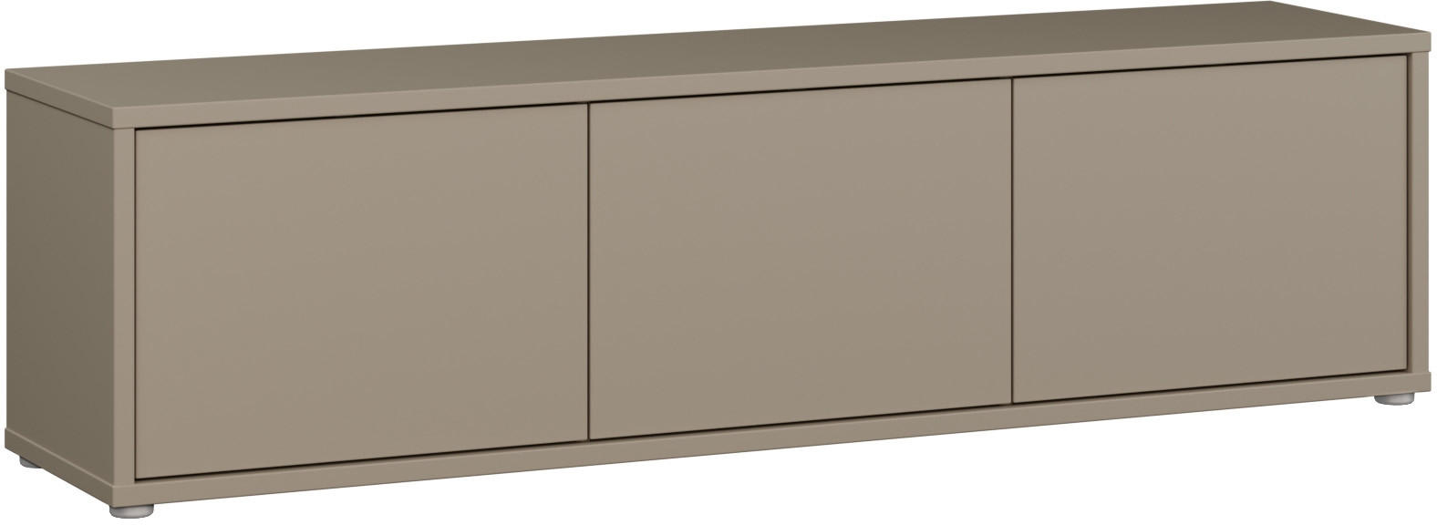 Carryhome NÍZKÁ KOMODA, šedohnědá, 154,2/42,5/34,9 cm
