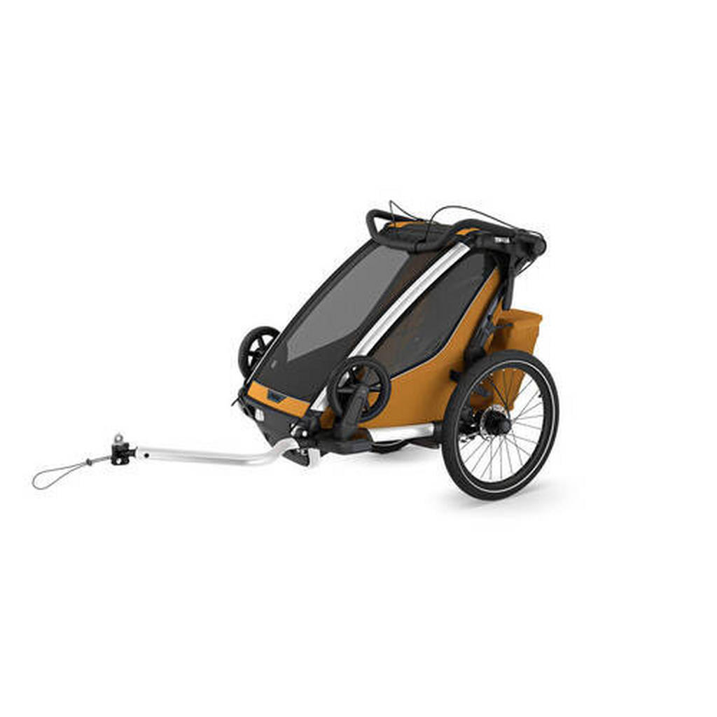 Thumbnail - Thule Fahrradanhänger Chariot Sport2 sngle, Dunkelgelb, Metall, Textil, 37x59x88 cm, Freizeit, Sport & Fitness, Fahrrada...