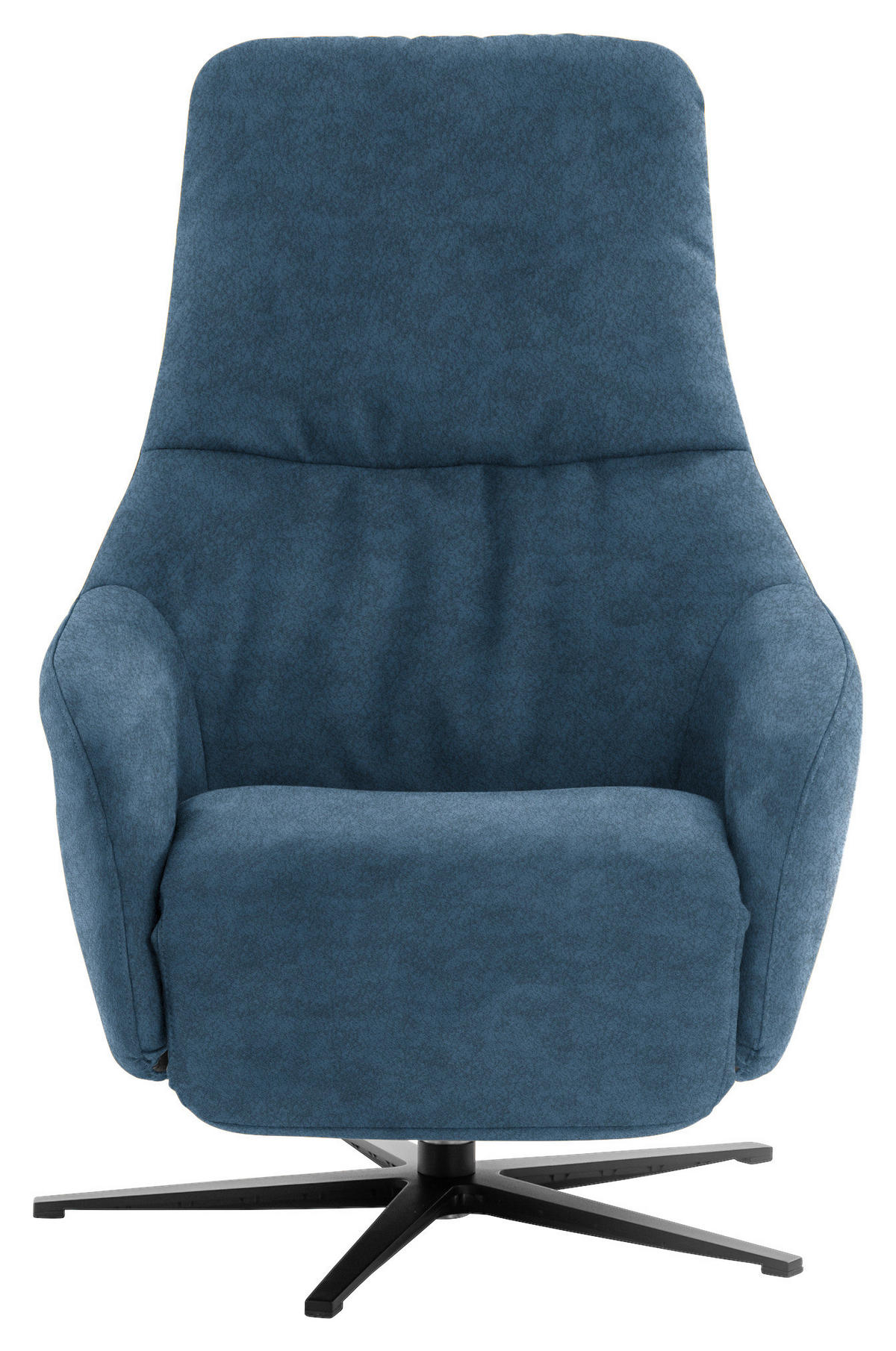 RELAXSESSEL in Textil Blau  - Blau/Schwarz, Design, Textil/Metall (77/108/95cm) - Chilliano