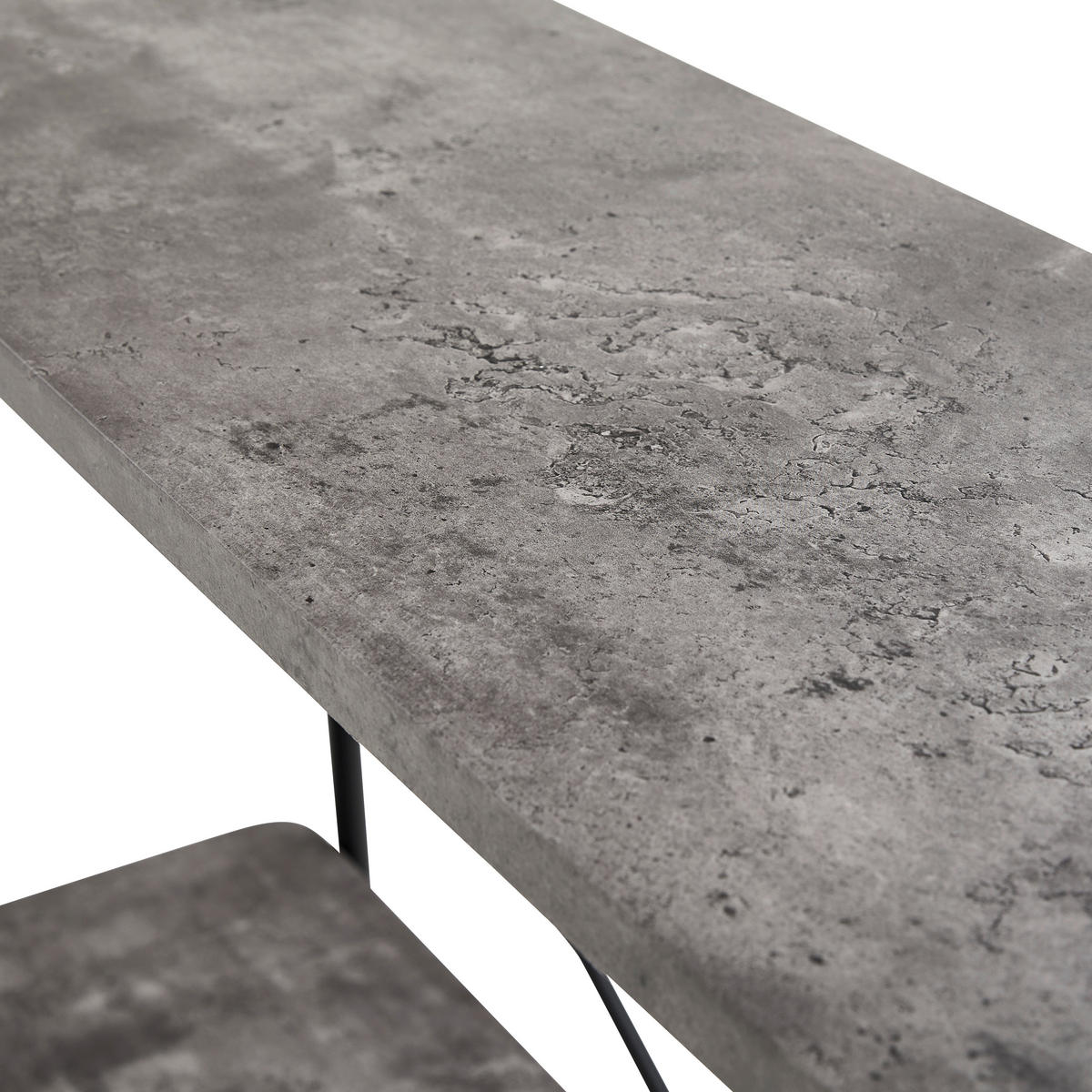 REGAL  110/170/32 cm Grau, Schwarz  - Schwarz/Grau, Design, Holzwerkstoff/Metall (110/170/32cm) - MID.YOU