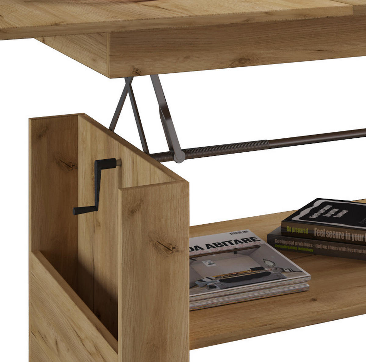 COUCHTISCH in Holzwerkstoff 65/115/52,5 cm  - Eichefarben/Honig, Basics, Holzwerkstoff (65/115/52,5cm) - MID.YOU
