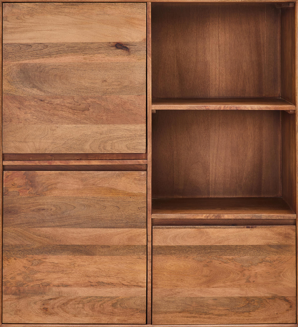 KOMMODE  in 110/140/40 cm  - Schwarz/Honig, LIFESTYLE, Holz/Metall (110/140/40cm) - Livetastic