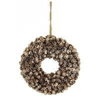 KRANZ - Braun, KONVENTIONELL, Holzwerkstoff (21cm)