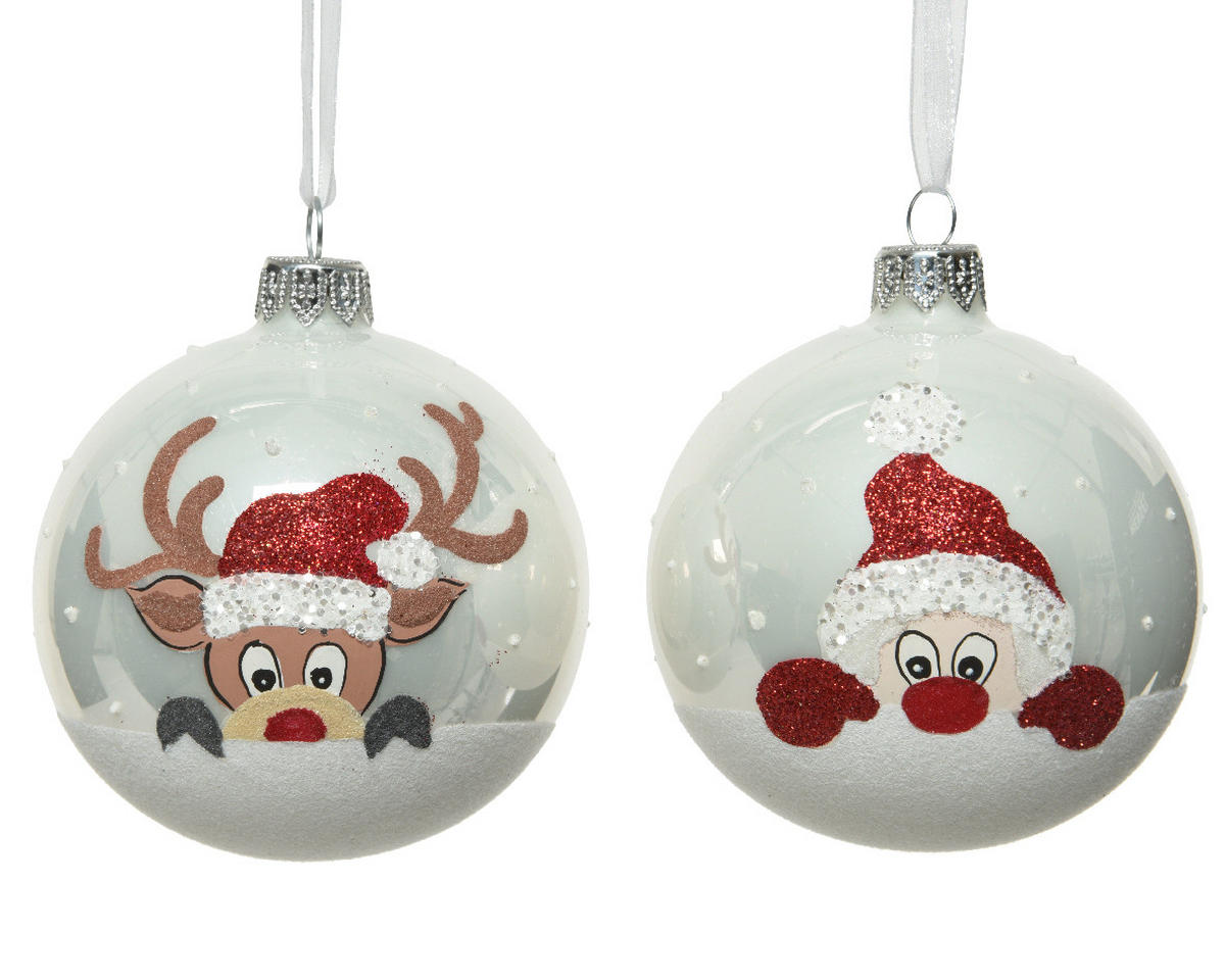 CHRISTBAUMKUGEL 8 cm  - Basics (8cm)