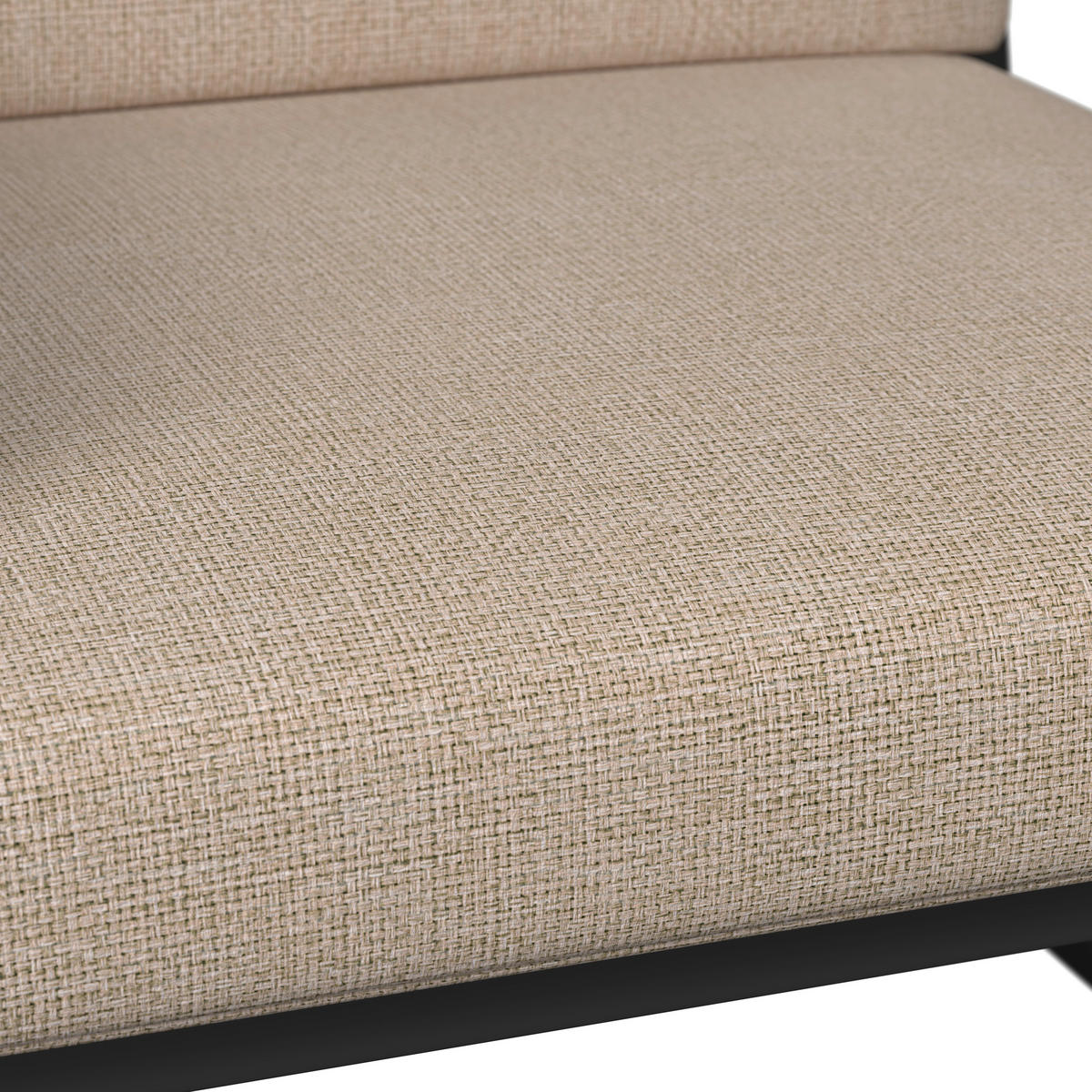 LOUNGEGARNITUR Akazie massiv Stahl  - Dunkelgrau/Beige, MODERN, Holz/Metall (206l) - Ambia Garden