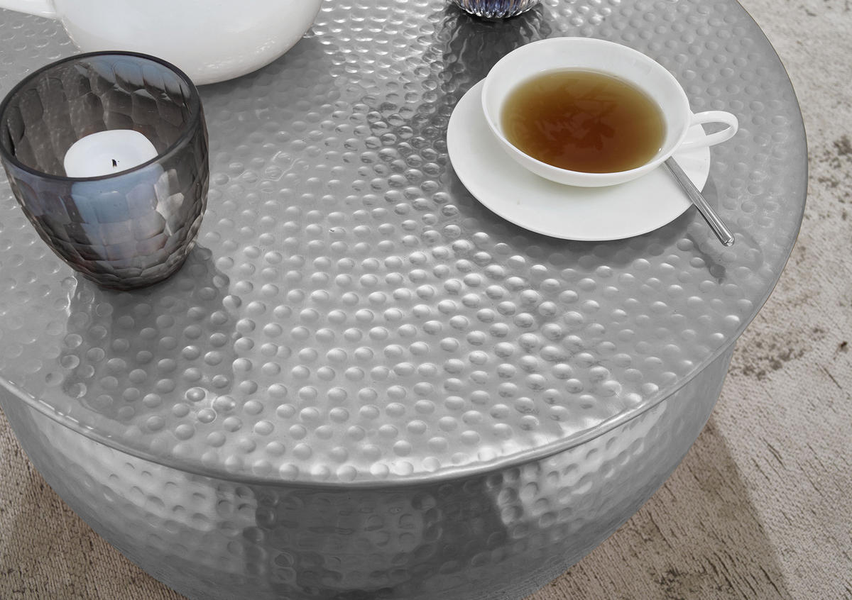 DOHÁNYZÓASZTAL fém 60/60/30,5 cm   - ezüst, Lifestyle, fém (60/60/30,5cm) - MID.YOU