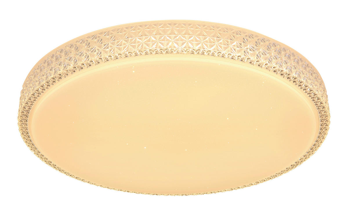 LED-DECKENLEUCHTE Ovi 60/11 cm   - Klar/Opal, KONVENTIONELL, Kunststoff/Metall (60/11cm) - Globo