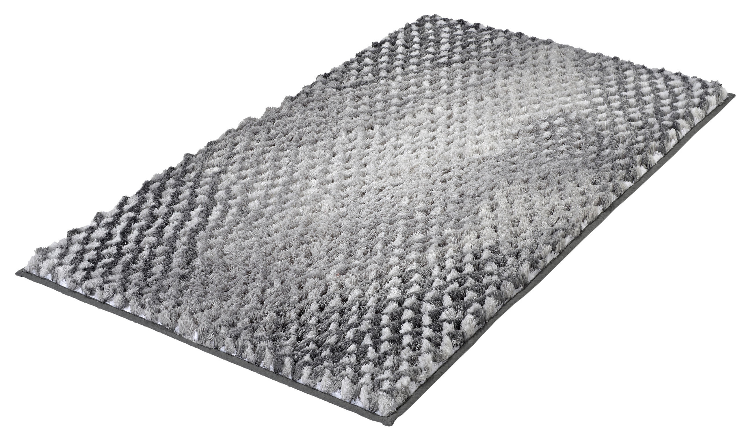 BADTEPPICH Grau 70/120 cm  - Grau, Konventionell, Kunststoff/Textil (70/120cm) - Kleine Wolke