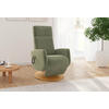 RELAXSESSEL Flachgewebe Aufstehhilfe    - Eichefarben/Hellgrün, KONVENTIONELL, Holz/Textil (71/110/82cm) - Sit & More