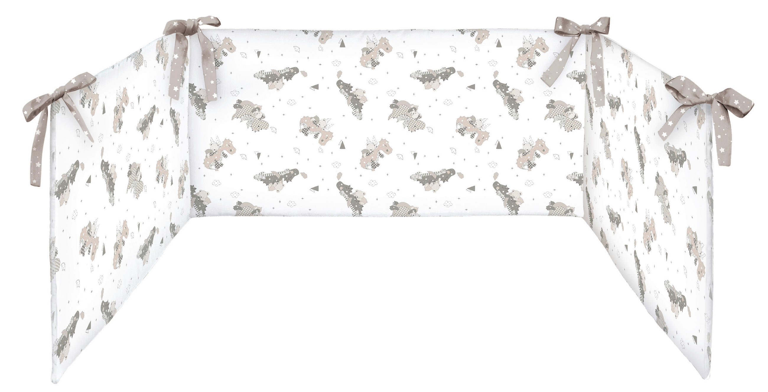 NESTCHEN Kleiner Drache    - Greige/Grau, Basics, Textil (32/40/15cm) - Patinio