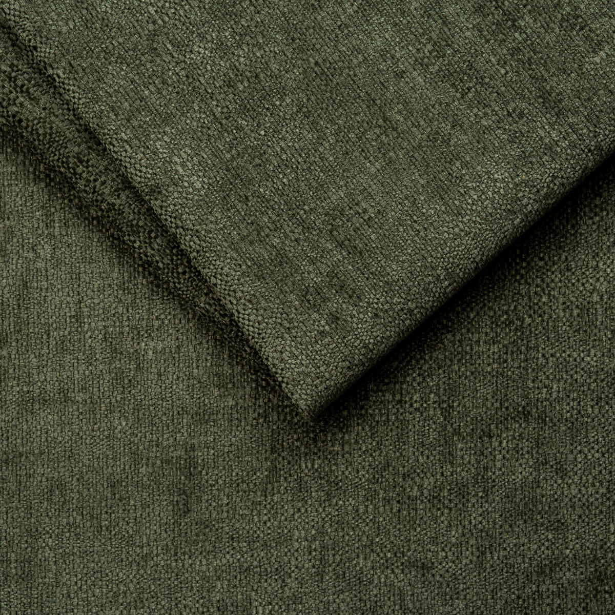 ECKSOFA Olivgrün Webstoff Zierkissen  - Schwarz/Olivgrün, LIFESTYLE, Kunststoff/Textil (289/178cm) - Milino