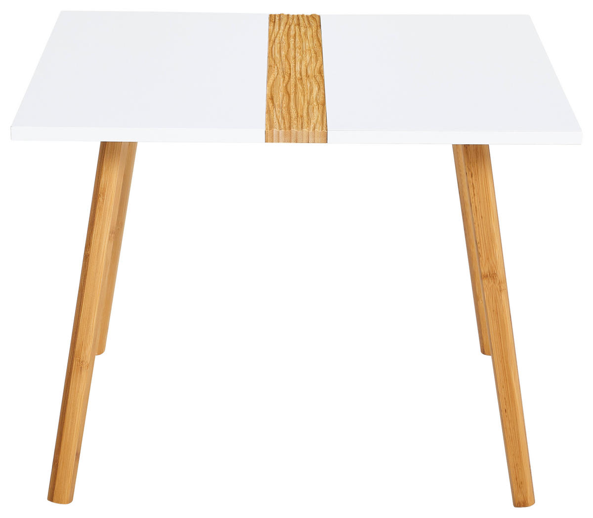 SATZTISCH Bambus quadratisch Naturfarben, Weiß  - Naturfarben/Weiß, MODERN, Holz (60/40/60/40/45/40cm) - PBJ