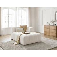 SOFAELEMENT ANNECY Bouclé Weiß  - Schwarz/Weiß, MODERN, Kunststoff/Textil (120/72/170cm)