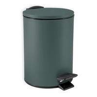 TRETEIMER ADELAR 3 L  - Dunkelgrün/Schwarz, Basics, Kunststoff/Metall (16.80/16.80/25.00cm) - Spirella