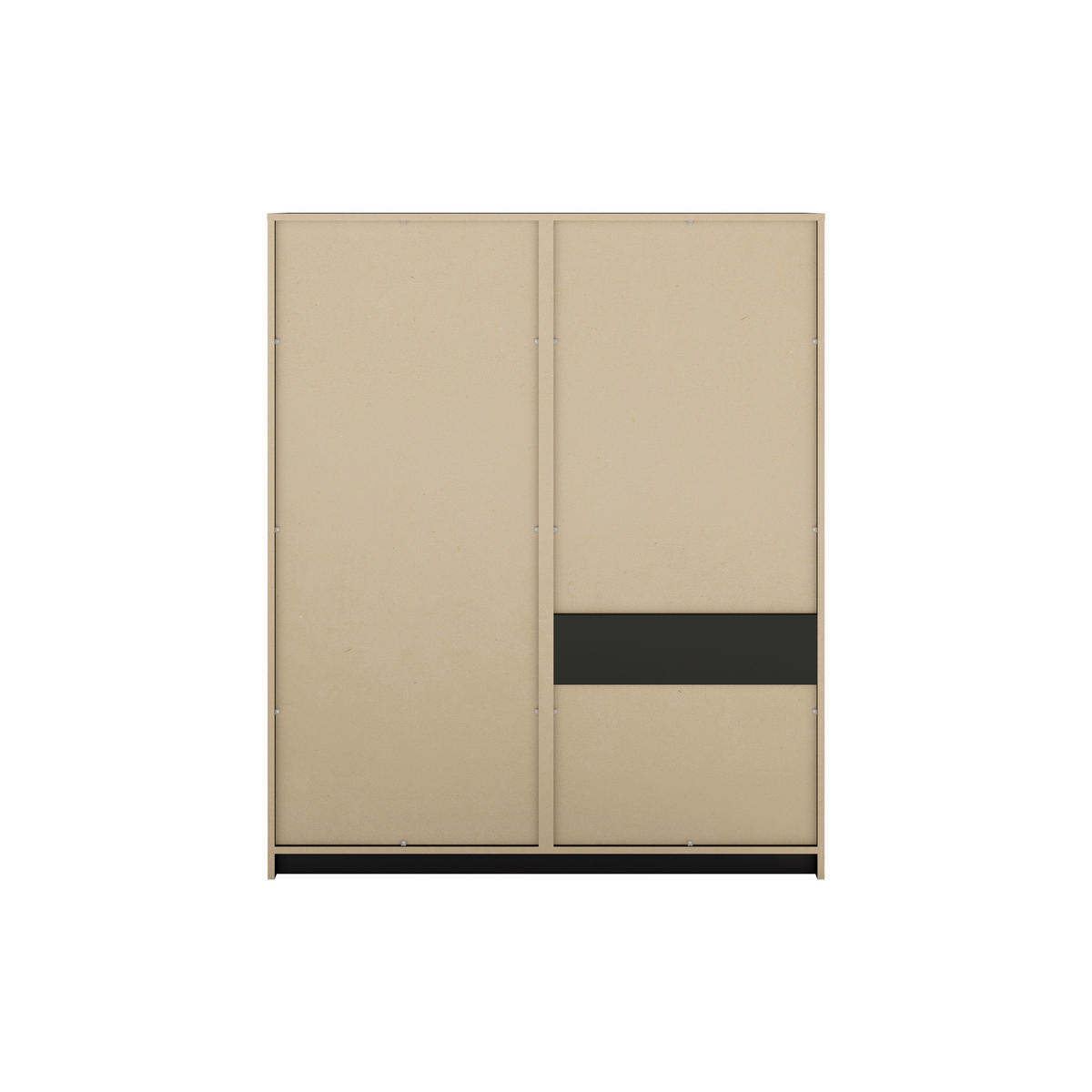 HIGHBOARD Bern 119,5/143/40 cm  - Schwarz, Design, Holzwerkstoff (119,5/143/40cm) - MID.YOU