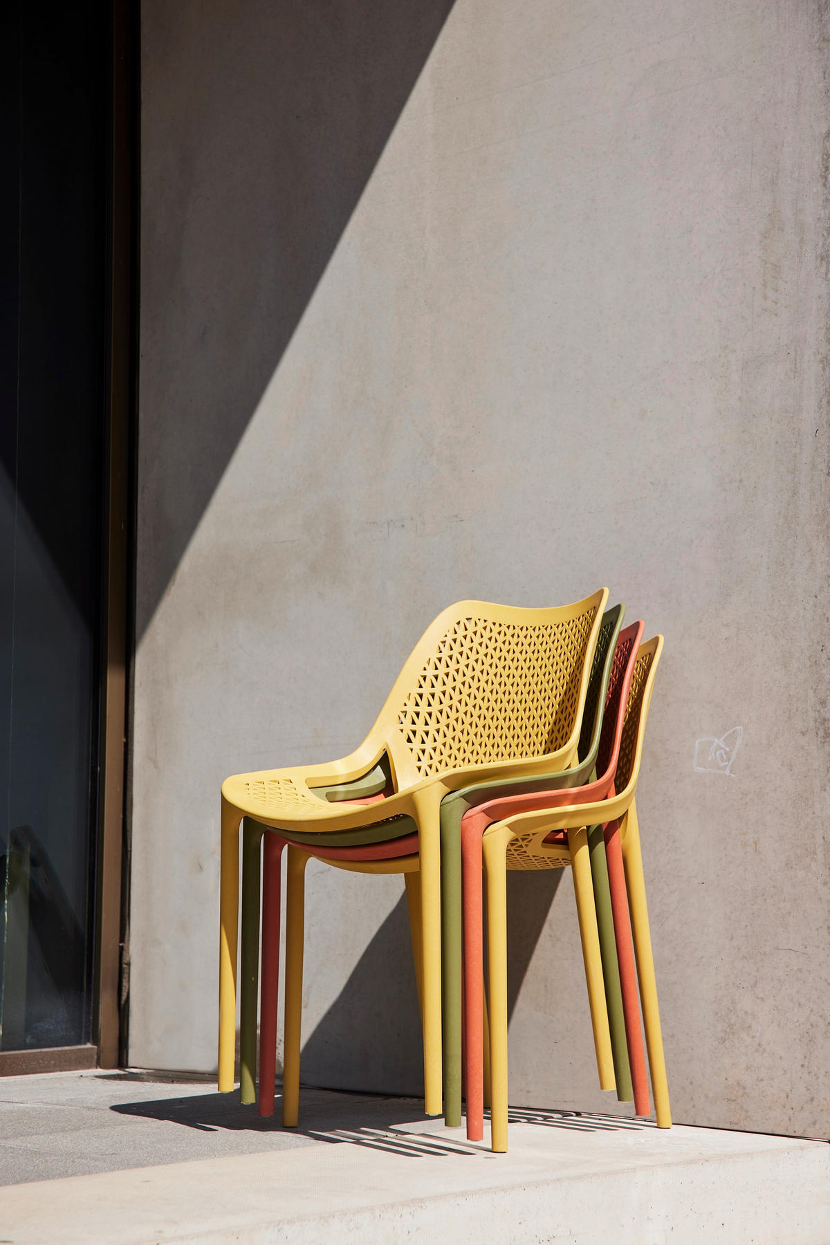 GARTENGARNITUR 3-teilig  - Anthrazit/Senfgelb, Basics, Holzwerkstoff/Kunststoff (80/81/80cm) - Siena Garden