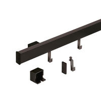 KÜCHENRELING 60/3,5/1,7 cm  in Schwarz  - Schwarz, Basics, Metall (60/3,5/1,7cm) - HKT
