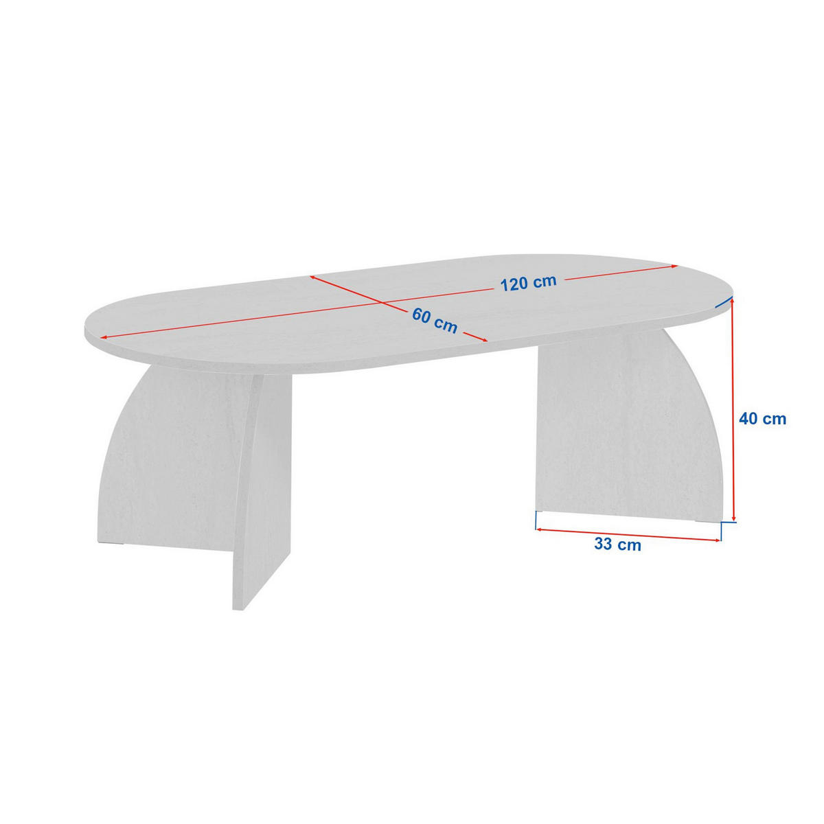 COUCHTISCH  - MODERN, Holzwerkstoff (120/40/60cm) - MID.YOU