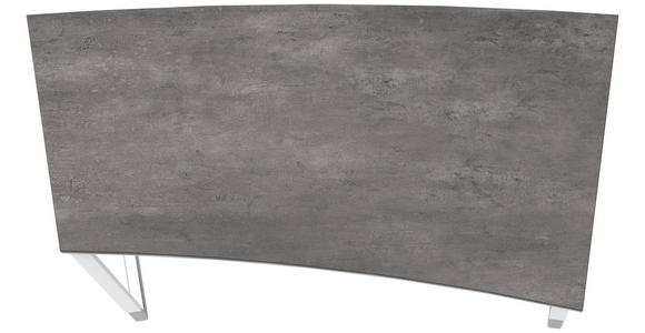 SCHREIBTISCH 200/100/68-82 cm in Grau, Weiß, Alufarben - Alufarben/Weiß, Design, Holzwerkstoff/Metall (200/100/68-82cm) - Moderano