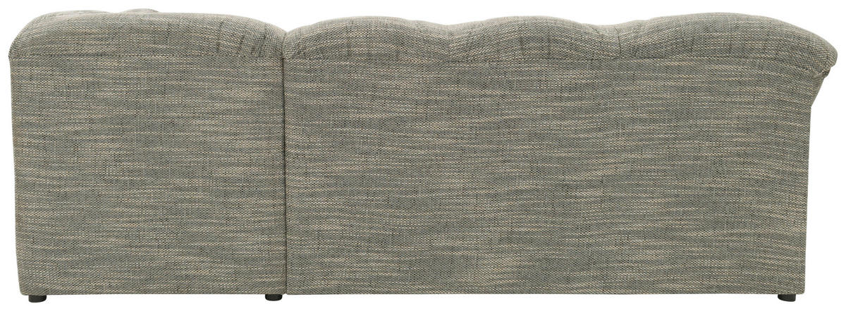 ECKSOFA in Webstoff Grau, Weiß  243/180 cm  - Schwarz/Weiß, KONVENTIONELL, Kunststoff/Textil (243/180cm) - MID.YOU