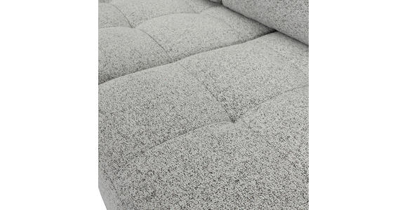 Ecksofa mit Funktion Greige Flachgewebe Zierkissen, Rückenkissen, Bettkasten, Schlaffunktion, Rücken echt, Liegefläche im Originalstoff  - Greige/Schwarz, KONVENTIONELL, Kunststoff/Textil (190/277cm) - Carryhome