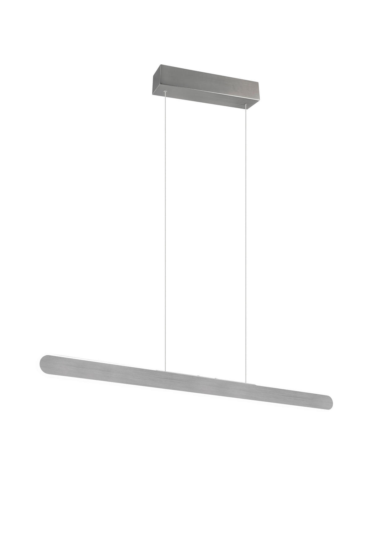 LED-PENDELLAMPA Helios 100/8,5/150 cm  - vit/aluminiumfärg, Design, metall/plast (100/8,5/150cm)