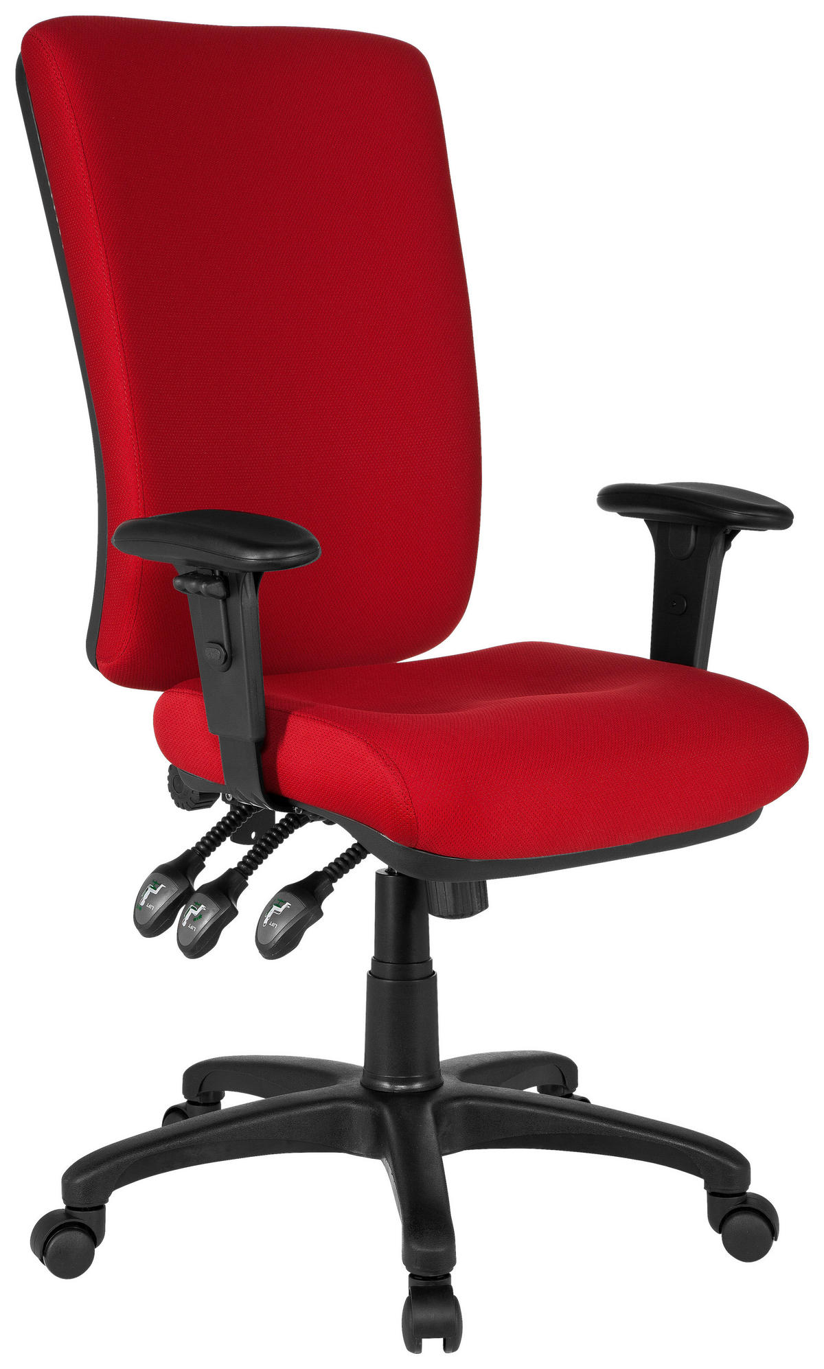 VRTLJIVI STOL tekstil rdeča  - rdeča, Basics, umetna masa/tekstil (56/130/45cm) - MID.YOU