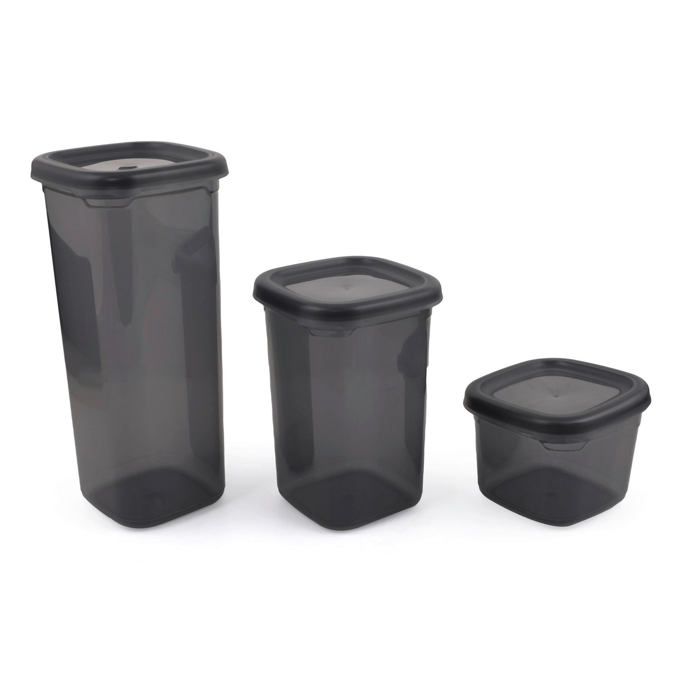 Vorratsdosenset Grau 18-Teilig