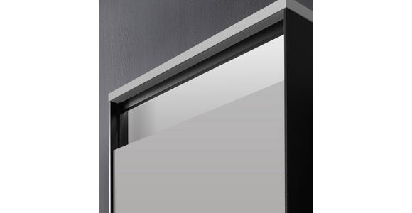 GARDEROBENSCHRANK  in 60/200/38 cm  - Kaschmir/Schwarz, KONVENTIONELL, Holzwerkstoff (60/200/38cm) - Voleo