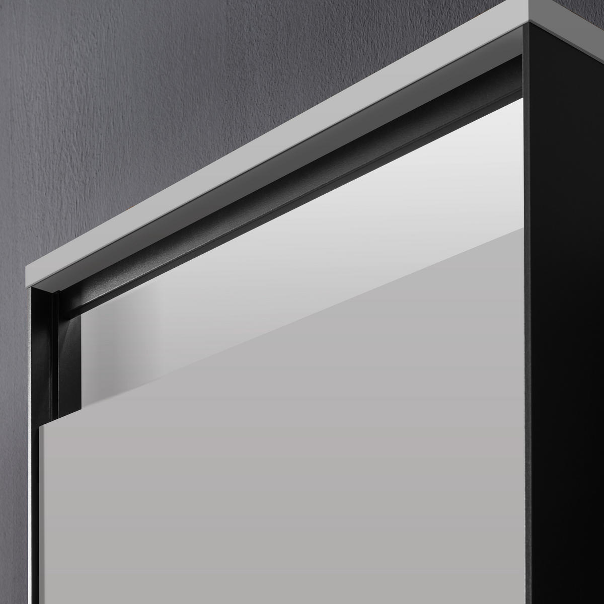 GARDEROBENSCHRANK  in 60/200/38 cm  - Kaschmir/Schwarz, KONVENTIONELL, Holzwerkstoff (60/200/38cm) - Voleo