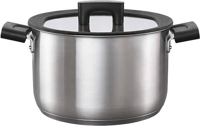 LONEC  FISKARS HARD FACE  5 l  kovina  22 cm  - barve nerjavečega jekla, Basics, kovina/umetna masa (22cm) - Fiskars